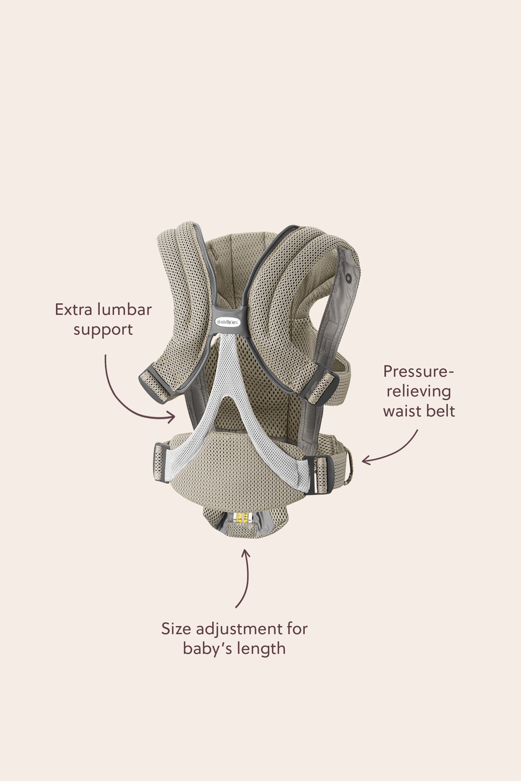 Baby Carrier Move beige 3D Mesh - BabyBjörn
